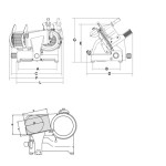 Αλλαντομηχανή Λεπίδα 330mm PALLADIO 330 AUT. SRM-PALLADIO 330 AUT.